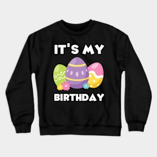 3th Birthday Easter Eggs funny Birthday Girl Boy Crewneck Sweatshirt